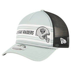 Las Vegas Raiders New Era Linear A-Frame 9FORTY Adjustable Hat