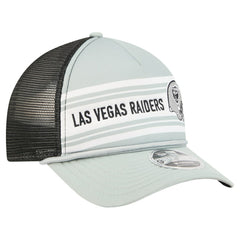 Las Vegas Raiders New Era Linear A-Frame 9FORTY Adjustable Hat