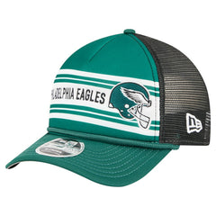 Philadelphia Eagles New Era Linear A-Frame 9FORTY Adjustable Hat