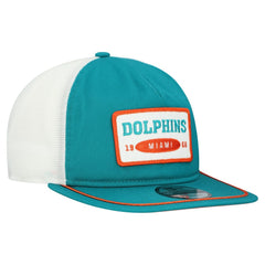 Miami Dolphins New Era Patch 19TWENTY Adjustable Hat