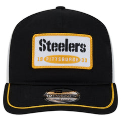 Pittsburgh Steelers New Era Patch 19TWENTY Adjustable Hat