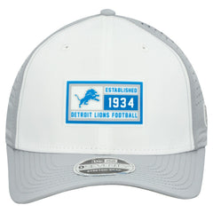 Detroit Lions New Era Established Patch 9SEVENTY Adjustable Hat