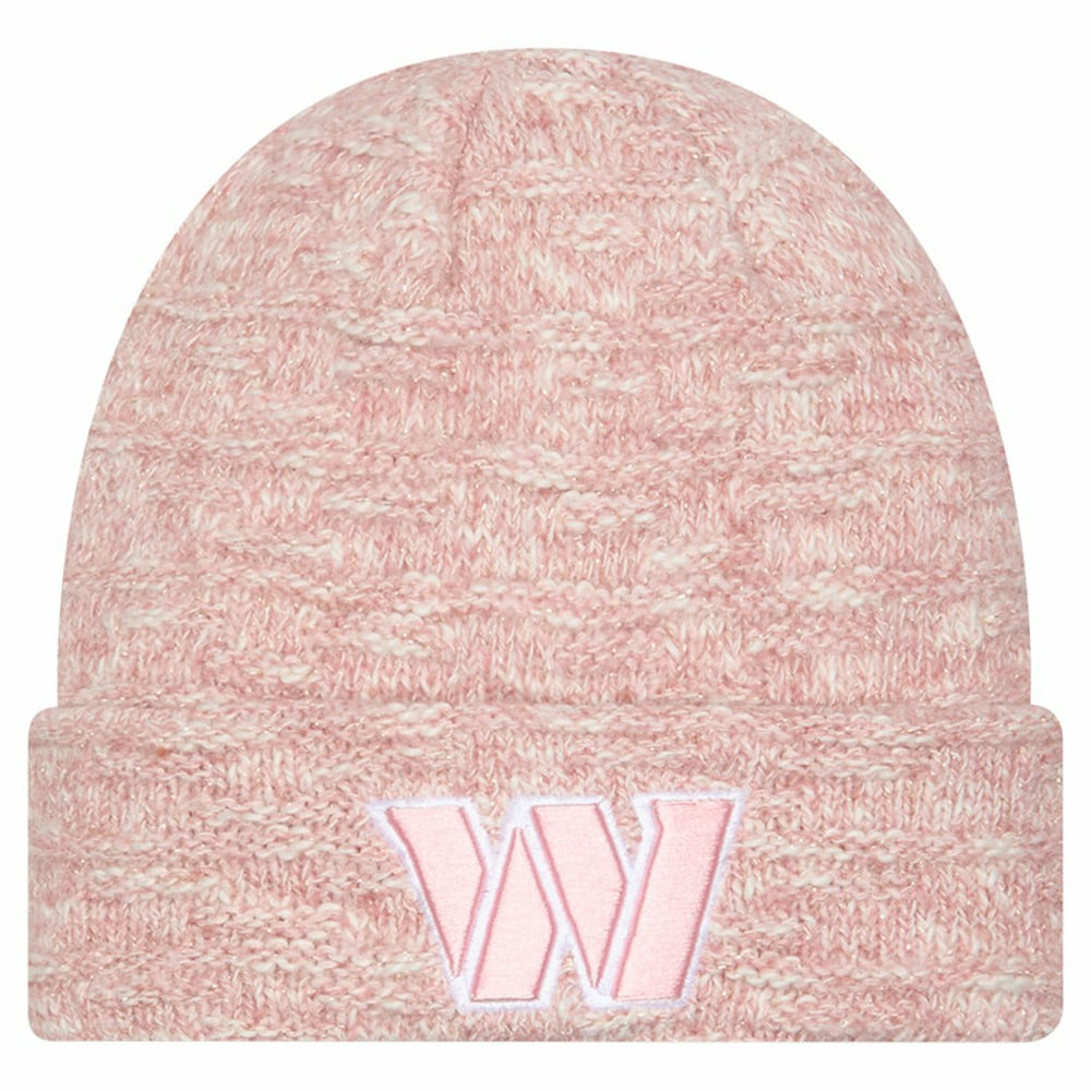 Washington Commanders New Era Women's Metallic Cuffed Knit Hat