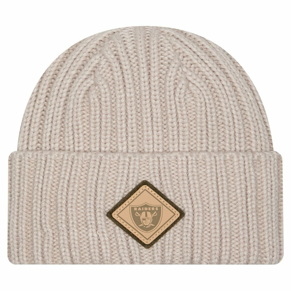Las Vegas Raiders New Era Logo Applique Cuffed Knit Hat