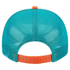 Miami Dolphins New Era Banner A-Frame 9FIFTY Trucker Snapback Hat
