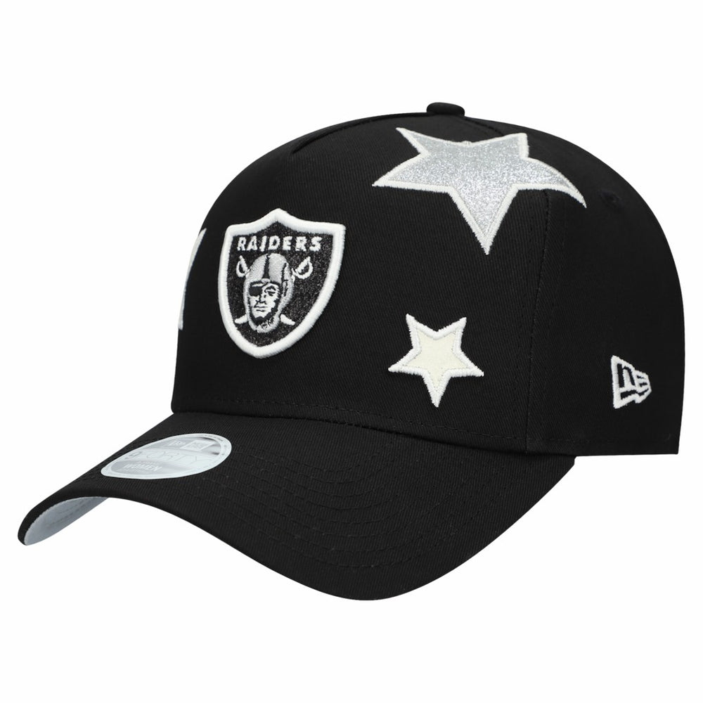 Las Vegas Raiders New Era Women's Stardom A-Frame 9FORTY Adjustable Hat