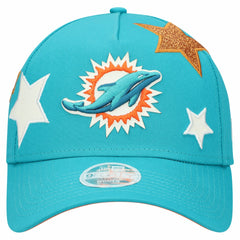 Miami Dolphins New Era Women's Stardom A-Frame 9FORTY Adjustable Hat