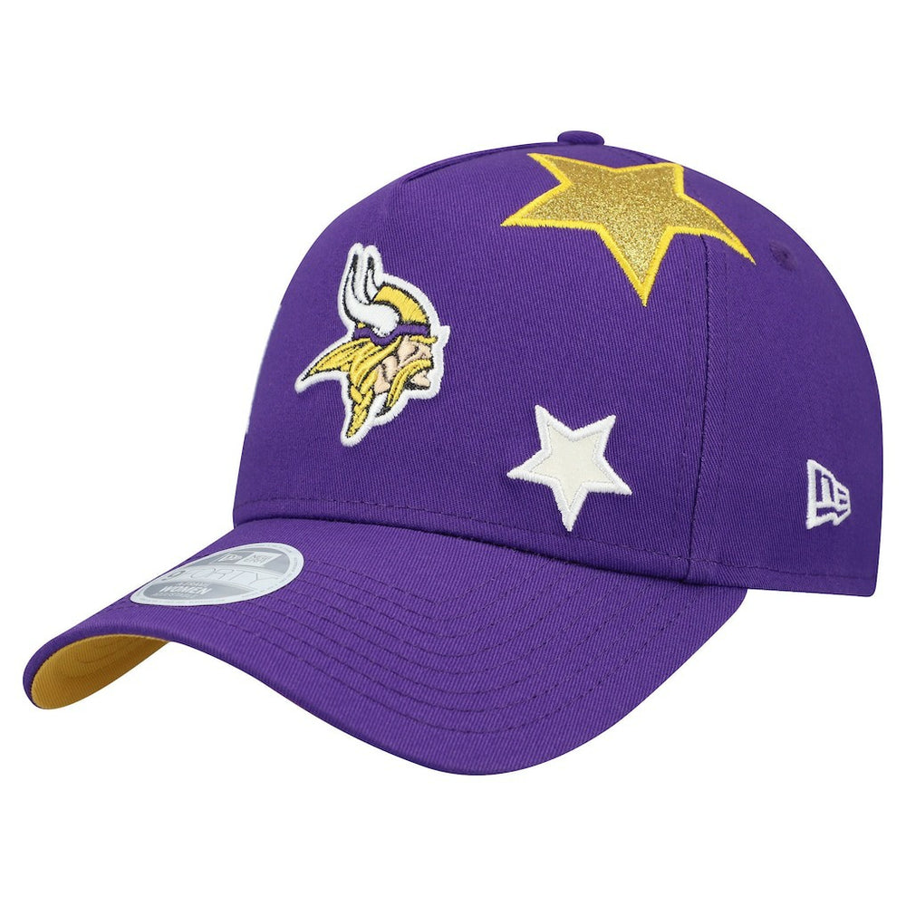 Minnesota Vikings New Era Women's Stardom A-Frame 9FORTY Adjustable Hat