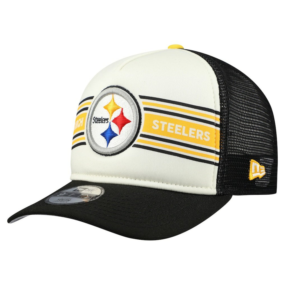Pittsburgh Steelers New Era Youth Banner 9FIFTY A-Frame Adjustable Trucker Hat