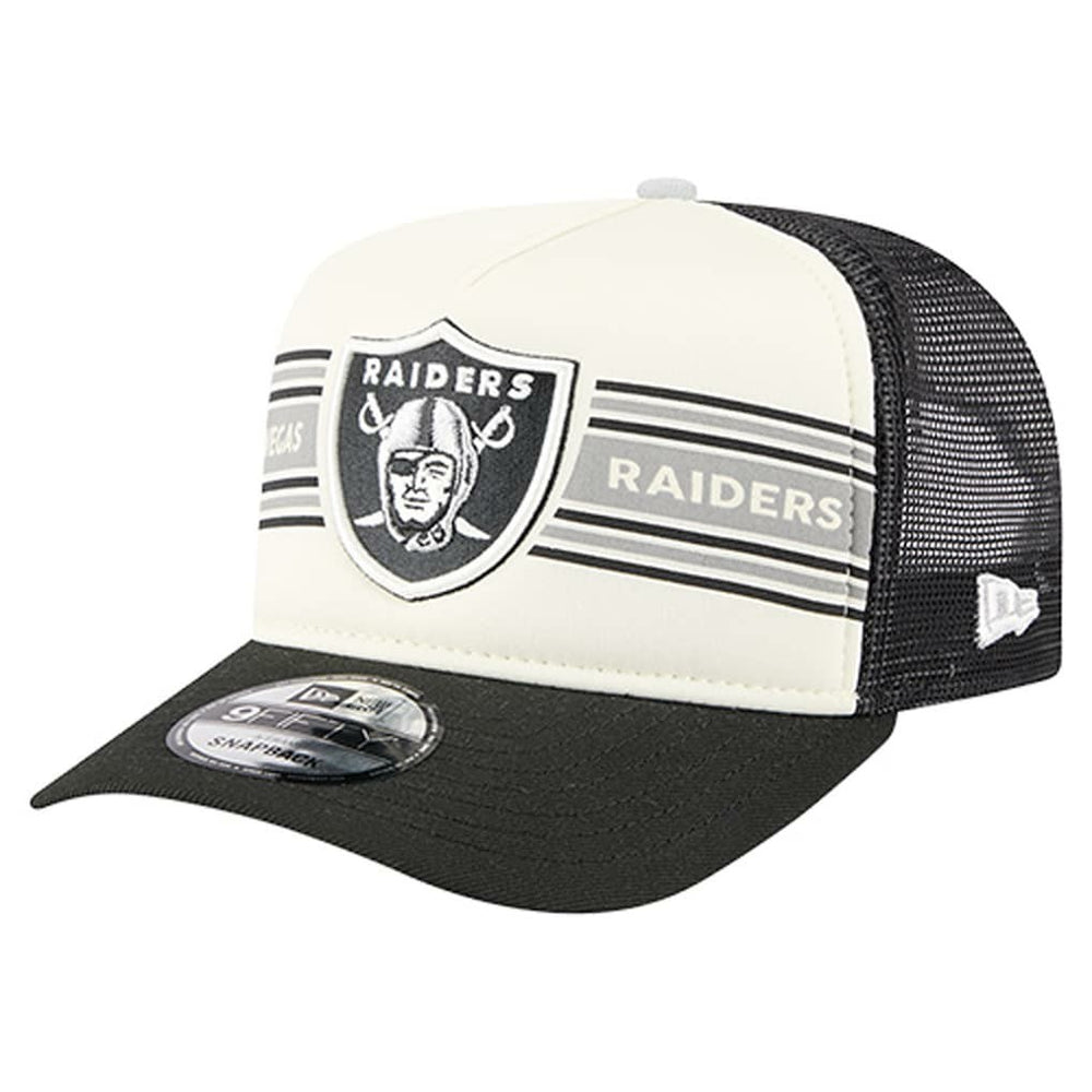 Las Vegas Raiders New Era Youth Banner 9FIFTY A-Frame Adjustable Trucker Hat