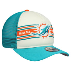 Miami Dolphins New Era Youth Banner 9FIFTY A-Frame Adjustable Trucker Hat