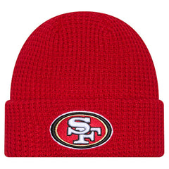 San Francisco 49ers New Era Youth Waffle Cuffed Knit Hat