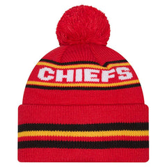 Kansas City Chiefs New Era Youth Classic Cuffed Knit Hat with Pom