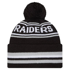 Las Vegas Raiders New Era Youth Classic Cuffed Knit Hat with Pom