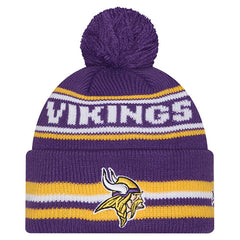 Minnesota Vikings New Era Youth Classic Cuffed Knit Hat with Pom