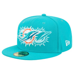 Miami Dolphins New Era Tri-Hit 59FIFTY Fitted Hat