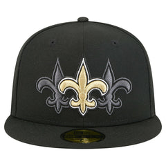 New Orleans Saints New Era Tri-Hit 59FIFTY Fitted Hat