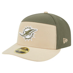 Miami Dolphins New Era Two-Tone Color Pack Split Panel 59FIFTY Fitted Hat