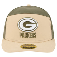 Green Bay Packers New Era Two-Tone Color Pack Split Panel 59FIFTY Fitted Hat