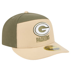 Green Bay Packers New Era Two-Tone Color Pack Split Panel 59FIFTY Fitted Hat
