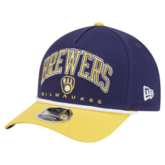Milwaukee Brewers New Era Arch 9FORTY A-Frame M-Crown Adjustable Hat | MLB Discount