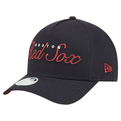 Boston Red Sox New Era Women's Metallic A-Frame 9FORTY Adjustable Hat | MLB New