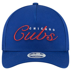 Chicago Cubs New Era Women's Metallic A-Frame 9FORTY Adjustable Hat | MLB Discount