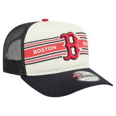 Boston Red Sox New Era Banner A-Frame 9FIFTY Trucker Snapback Hat | MLB Shop
