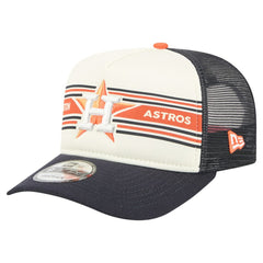 Houston Astros New Era Banner A-Frame 9FIFTY Trucker Snapback Hat | MLB US