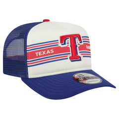Texas Rangers New Era Banner A-Frame 9FIFTY Trucker Snapback Hat | MLB Shop