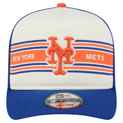 New York Mets New Era Banner A-Frame 9FIFTY Trucker Snapback Hat | MLB On Sale