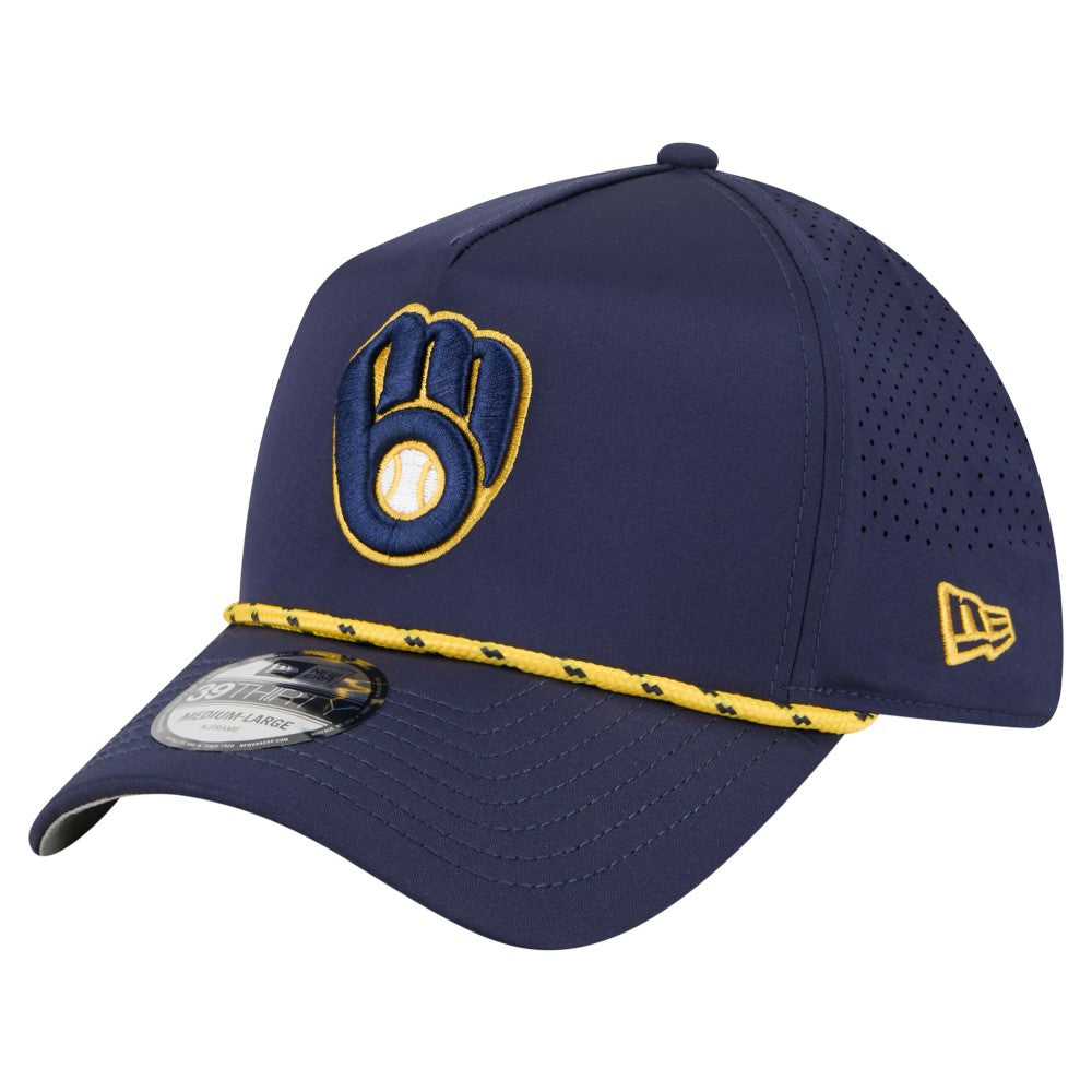 Milwaukee Brewers New Era 39THIRTY A-Frame Perforated Flex Hat | MLB Sale