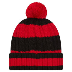 San Francisco 49ers New Era Women's Braided Cuffed Knit Hat with Pom