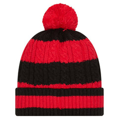 Kansas City Chiefs New Era Women's Braided Cuffed Knit Hat with Pom