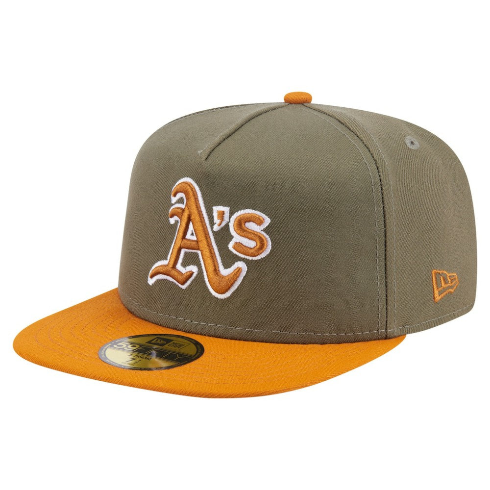 Athletics New Era Two-Tone Color Pack A-Frame 59FIFTY Fitted Hat | MLB New
