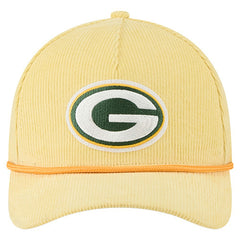 Green Bay Packers New Era Cord Corduroy 9FORTY A-Frame Adjustable Hat