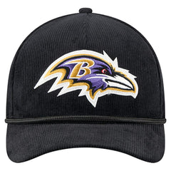 Baltimore Ravens New Era Cord Corduroy 9FORTY A-Frame Adjustable Hat