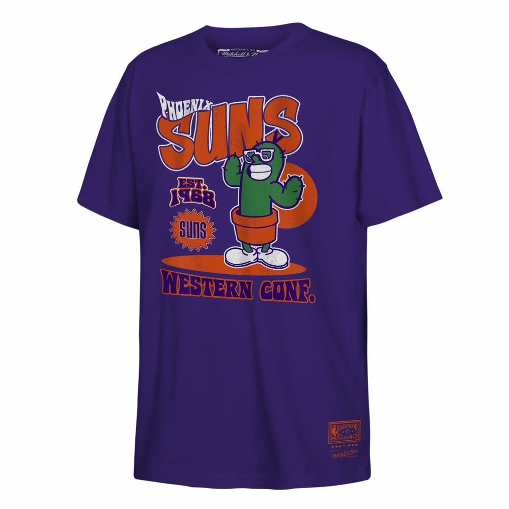 Phoenix Suns Youth Retro Mascot Script T-Shirt Online