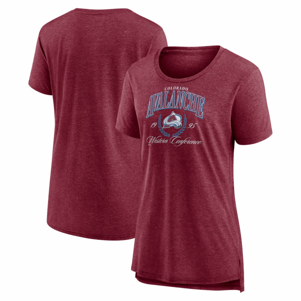 Colorado Avalanche Women's Reign Supreme Tri-Blend T-Shirt Discount
