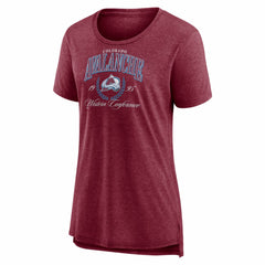 Colorado Avalanche Women's Reign Supreme Tri-Blend T-Shirt Discount