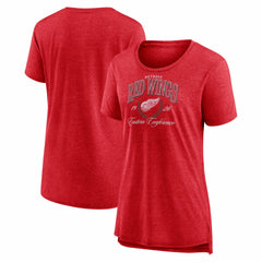 Detroit Red Wings Women's Reign Supreme Tri-Blend T-Shirt Sale