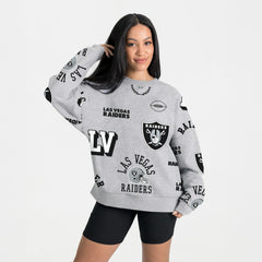 Las Vegas Raiders Gameday Couture Women's Always On Repeat Fleece Sweatshirt