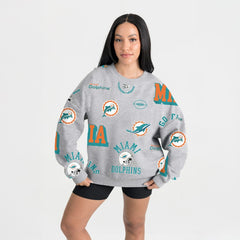 Miami Dolphins Gameday Couture Women's Always On Repeat Fleece Sweatshirt