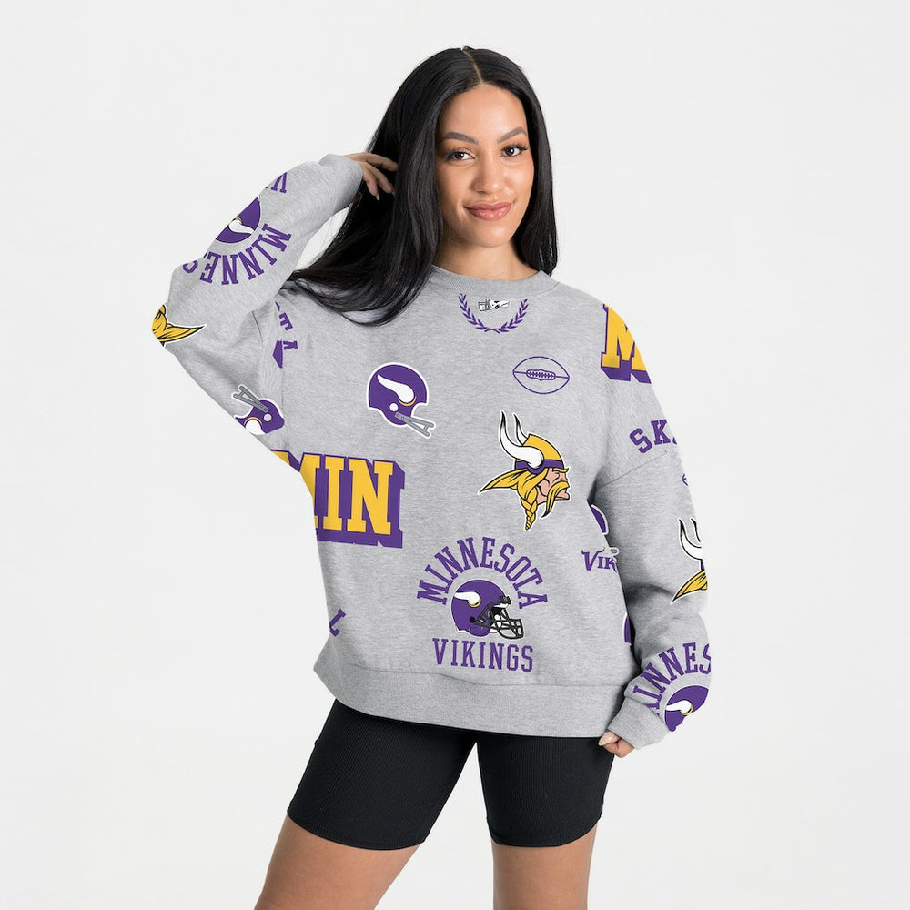 Minnesota Vikings Gameday Couture Women's Always On Repeat Fleece Sweatshirt