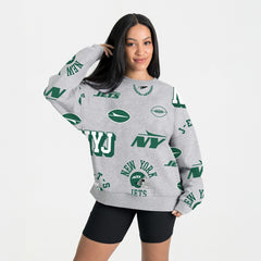 New York Jets Gameday Couture Women's Always On Repeat Fleece Sweatshirt