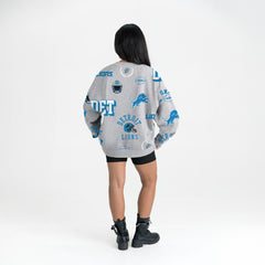 Detroit Lions Gameday Couture Women's Always On Repeat Fleece Sweatshirt