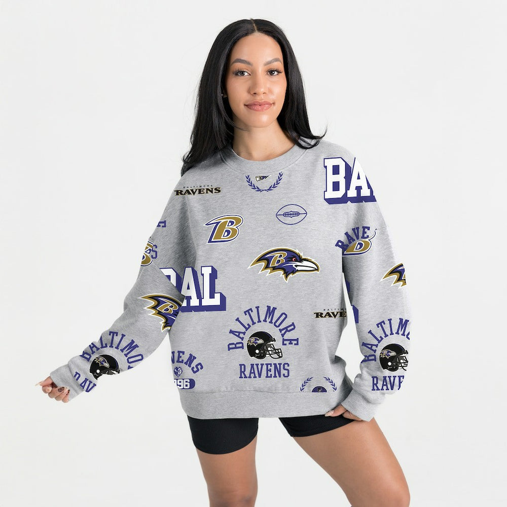 Baltimore Ravens Gameday Couture Women's Always On Repeat Fleece Sweatshirt
