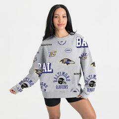 Baltimore Ravens Gameday Couture Women's Always On Repeat Fleece Sweatshirt