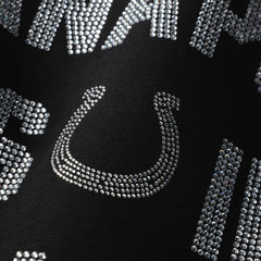Indianapolis Colts Gameday Couture Women's Oversized Hype Era Rhinestone Text Sweatshirt