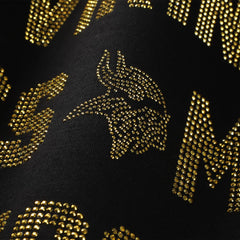 Minnesota Vikings Gameday Couture Women's Oversized Hype Era Rhinestone Text Sweatshirt